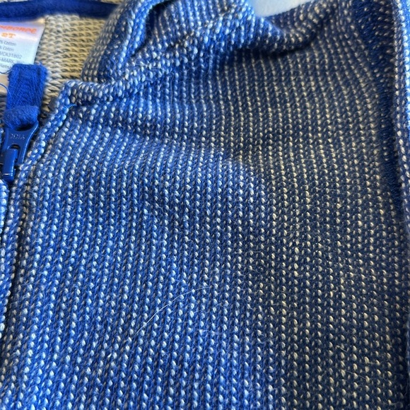 Gymboree - Kids Lightweight Blue Hooded Jacket - Picture 2 of 3